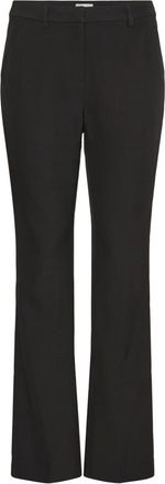 Ichi Ihkate Lange Wijde Broek - Dames - Wijde Broeken - Zwart - M - Polyester - Broeken