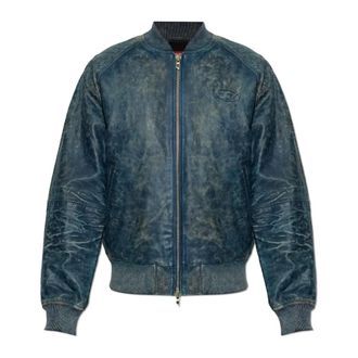 Diesel Bomber Jackets, male, Blue, Size: 2XL L-Cobb Jacket