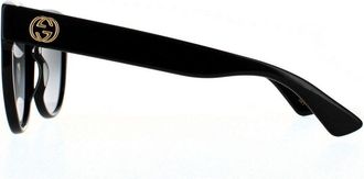 Gucci Cat Eye Womens Black Grey Gradient Sunglasses - One Size