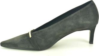 Zinda Bruine su&egrave;de pump + hak 4cm - Dames - Pumps - Bruin - 38 EU - Su&egrave;de - Schoenen