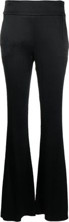Genny high-waisted flared trousers - women - Viscose/Polyester/Elastane - 40 - Black