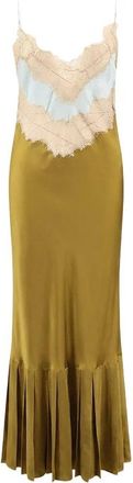Mes Demoiselles... Fina Midi Jurk - Dames - Casual kleedjes - Groen - S - Kleedjes