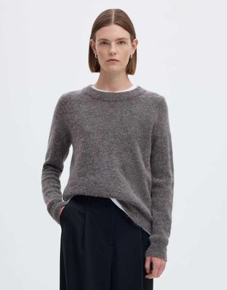 Selected maglione grigio medio m&eacute;lange