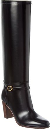 Valentino Pattie 75 Leather Knee-High Boot