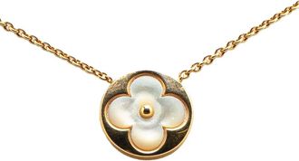 Louis Vuitton Collana Color Blossom Sun in oro giallo 18 carati con madreperla 2015-2025 - Bianco