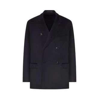 Giorgio Armani Giacca Doppiopetto in Misto Cashmere - - Jackets - Uomo - Blu - M