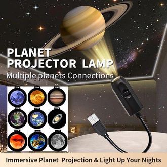 OEM L&aacute;mpara De Noche Estrellada, Luz De Luna, Luz Nocturna Led Para El Dormitorio, L&aacute;mpara Proyector Usb, Retroiluminaci&oacute;n Universal
