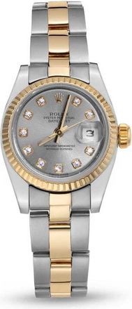 Rolex Pre-owned Rolex Datejust Automatic Chronometer Diamond Silver Dial Ladies Watch 179173 SDO