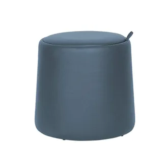Mobili Rebecca Pouf Sgabello Contenitore Mobili Rebecca Ranunculus 42x45x45 Pu Legno Mdf Blu Moderno