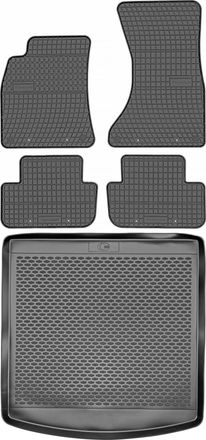 OEM Juego De Alfombrillas De Goma Para Audi A5 I Sportback (2009-2015) + Alfombrilla Para El Maletero