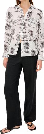 Rails Charli Long Sleeve Shirt In White