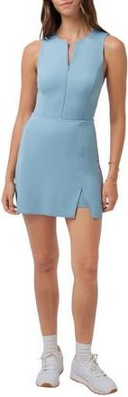 Travis Mathew Sunfire Half-Zip Minidress in Smoke Blue at Nordstrom Rack, Size X-Large