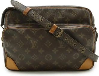 Louis Vuitton Pre-owned Cross Body Bags, female, Brown, Size: ONE SIZE Pre-owned Vintage Canvas Crossbody Bag