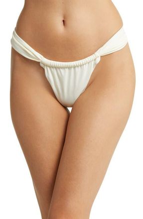 House of CB Gathered Bikini Bottoms in Ivory at Nordstrom, Size X-Large
