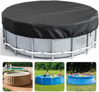 OEM Cubierta De Piscina Redonda, Cubierta Solar Para Piscinas Elevadas, Cubierta Redonda De Tela Oxford Para Spa, Ideal Para Verano, Impermeable Y A Prueb