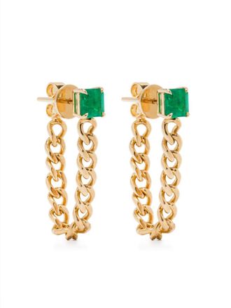 Anita Ko 18KT yellow gold emerald earrings - women - 18kt Yellow Gold/Emerald - One Size