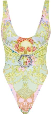 Philipp Plein Badmode, Dames, Veelkleurig, M, Polyester, Monokini Broches