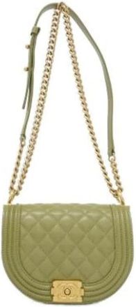 Chanel Pre-owned Vintage Schoudertas - Dames - Vintage Schoudertas - Groen - ONE Size - Leer - Vintage