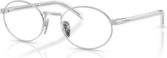 Prada Glasses, unisex, Gray, Size: 52 MM PR B55V Optical Frame