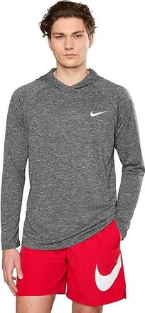 Nike Long Sleeve Hooded Hydroguard Mens Swimwear Black : 2XL, Polyester