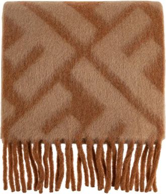 Fendi Winter Scarves, female, Brown, Size: ONE SIZE FF Scarf