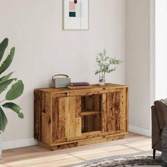 vidaXL Credenza Legno Antico 102x35x60 cm in Legno Multistrato - Vidaxl