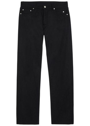 Rick Owens Kurdt Cotton and Wool-blend Jeans - Black - 36 (W36 / XL)