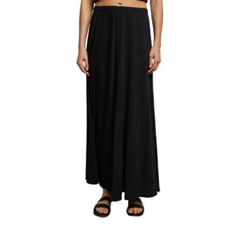 perfectwhitetee Amy Maxi Skirt In Black