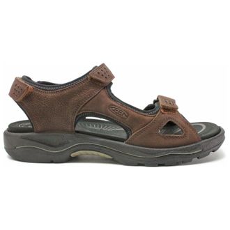 Keen Rialto II 3 Point Leather Womens Sandals - UK 8 - US 10.5 Women - EU 41 - Dark Henna Black - Size:UK 8