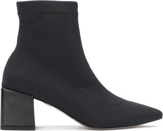 Kazar Dames zwarte laarzen - Dames - Laarzen met Hak - Zwart - 38 EU - Leer - Schoenen
