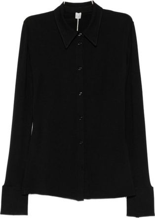 Toteme Black Slim Solid Shirt