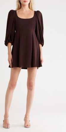 Rebecca Taylor Long Sleeve Crepe Dress in Port at Nordstrom Rack, Size 6