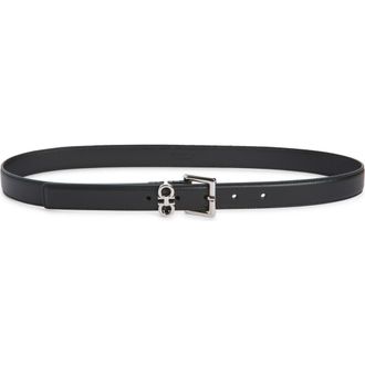 Ferragamo Donna Double Gancini Belt in Nero at Nordstrom, Size 100