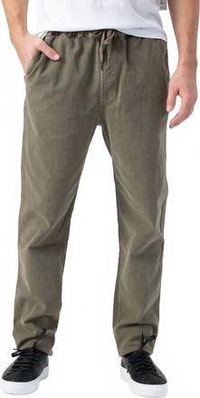 Frame Denim Drawstring Straight Pants In Army