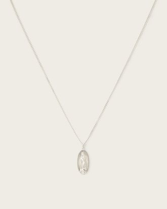 AllSaints Saint Pendant Necklace