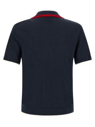 Casablanca Merino Wool Polo Shirt - Navy