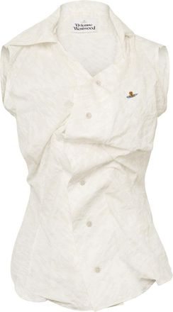 Vivienne Westwood Slim Fit Cotton Short Sleeve Casual Shirt