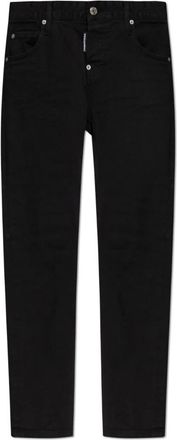 Dsquared2 Garment Dyed Teddy Jeans - Dames - Skinny Jeans - Zwart - M - Katoen - Jeans
