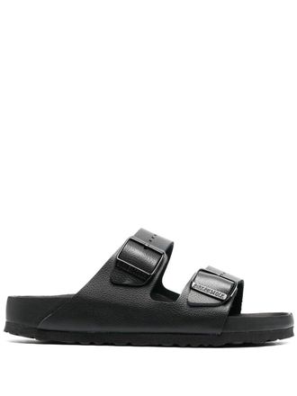 Birkenstock Arizona leren sandalen - Zwart