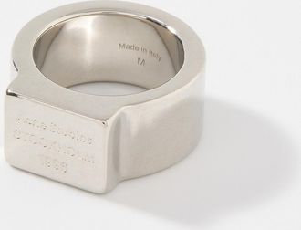Acne Studios Mens Square logo ring