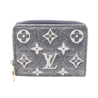 Louis Vuitton Pre-owned Wallets, female, Blue, Size: ONE SIZE Pre-owned Porte Feuille Lou Monogram Emboss Leather Wallet