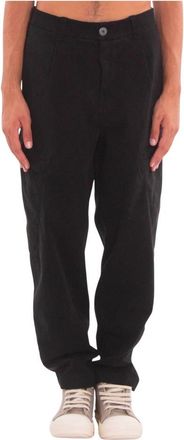 Transit Par-Such Tencel Loose Cargo Pants - Heren - Straight fit broeken - Zwart - S - Broeken