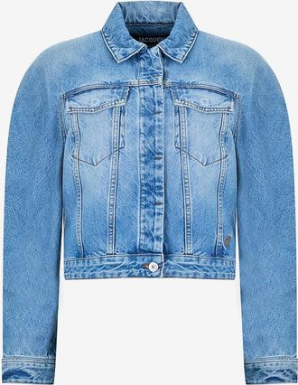 Jacquemus Abgerundede Jeansjacke La veste De-N&icirc;mes Ovalo