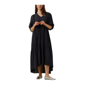 Catwalk Junkie Tiered Maxi Jurk Elegant Stijl - Dames - Casual kleedjes - Grijs - XS - Kleedjes