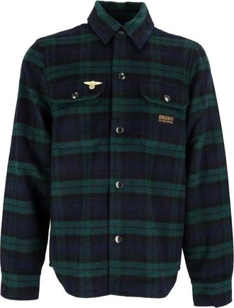 Deus Camicia a quadri Maxwell - - Shirts - Uomo - Verde - M