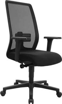 Topstar Silla Giratoria De Oficina Sincronizada Negra/negra 430-540mm Con Respaldo Capacidad 110kg Topstar