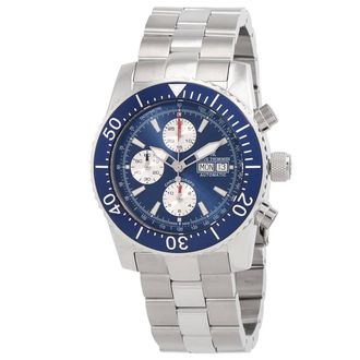 Revue Thommen Diver Chronograph Automatic Blue Dial Mens Watch 17030.6135