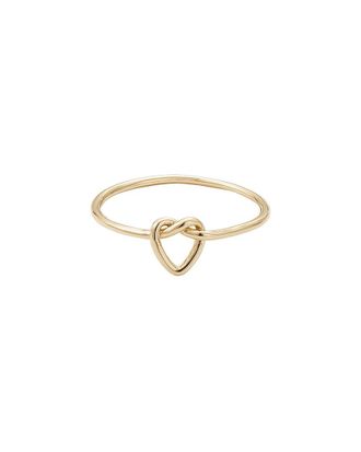 Adornia Adornia 14K Plated Heart Knot Ring