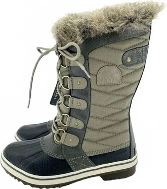 Sorel Womens Tofino Ii Faux Fur Trim Waterproof Winter Boots In Sage Green