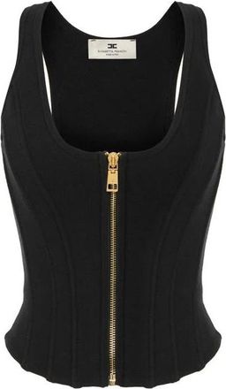Elisabetta Franchi Dames, Tops, Zwart, Maat: XS Wol